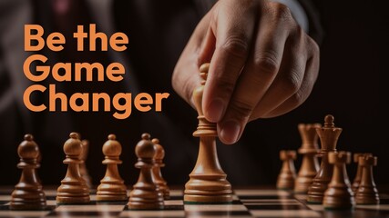 Be game changer quote blog banner template