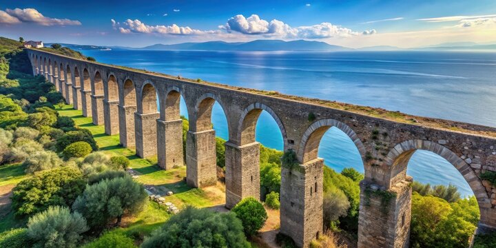 Ancient Roman aqueduct near Muggia