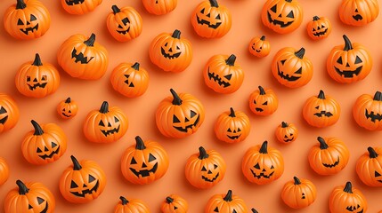 Halloween pumpkin pattern.