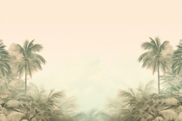 Obraz premium Palm tree land backgrounds outdoors.