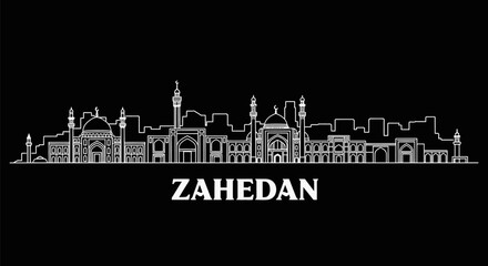 Fototapeta premium Zahedan city skyline with Iran Urban landscape.