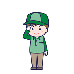 配達員／ななめ／男性 02