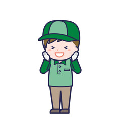 配達員／ななめ／男性 21