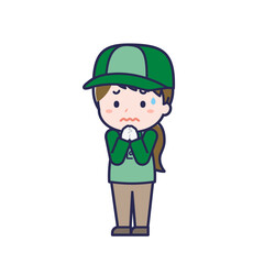 配達員／ななめ／女性 23