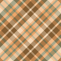 Tartan or plaid retro color pattern.