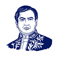 Ruben Dario, the main Nicaraguan poet exponent of the literary modernism of the Spanish language. (1867 -1916)