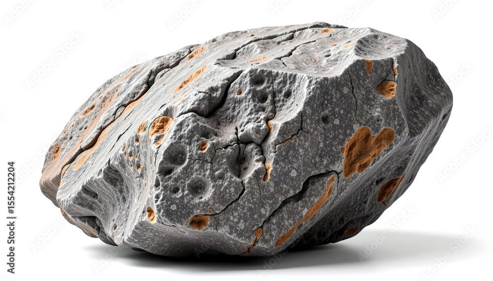 Aufkleber an eroded rock with interesting textures and patterns, showcasing natural geological formations