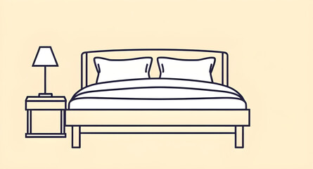 Bed icon, Sleeping bed icon, Furniture icon, Hotel bed, Bedroom icon, Double bed icon, Single bed icon, Flat bed icon, Vector bed icon, Bed symbol, Minimalist bed icon, Line art bed, Bed with pillow, 