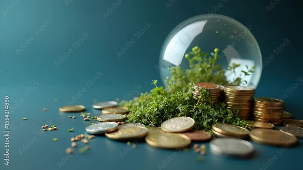 Poster analyzing inflation hedge strategies through a blend of diversified assets and financial instruments
