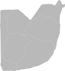 Federal Capital Territory, Nigeria – administrative vector map with local government area boundaries (Web Mercator projection, PPT-compatible & fully editable)