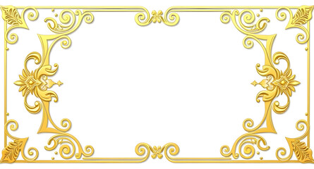 Rococo frame, Elegant frame, Old-fashioned frame, Gold trim, Gilded frame, Royal frame, Art deco frame, Vintage border, Classic gold frame, Vintage mirror frame, Golden photo frame, Gold edge frame, V