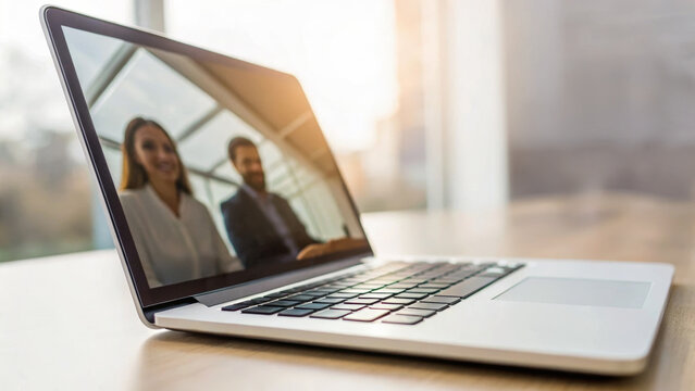 Flexible working. Laptop video call remote work flexible working hybrid work office teamwork, hybrid, work from home ,remote ,work life balance