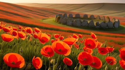 Poppy Field Stone Circle