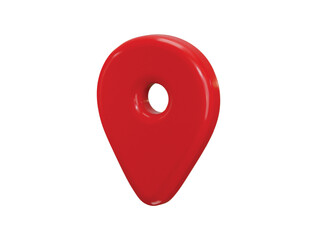 Location pin icon 3d render concept of gps tracking icon vector illustration