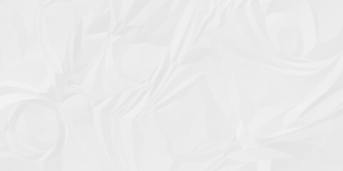 White abstract crumple obsolete billboard rumple. wrinkle ripped creased white crumple aged closeup craft document grunge recycling paper background.	
