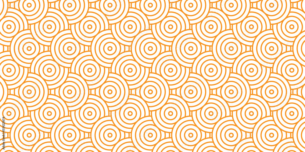Poster overlapping creative diamond circle abstract orange and yellow pattern background with waves texture