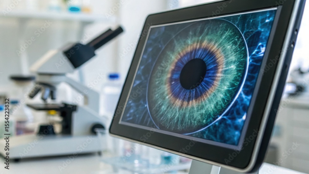 Poster Detailed Eye Data Visualization on Digital Screen in Lab Environment