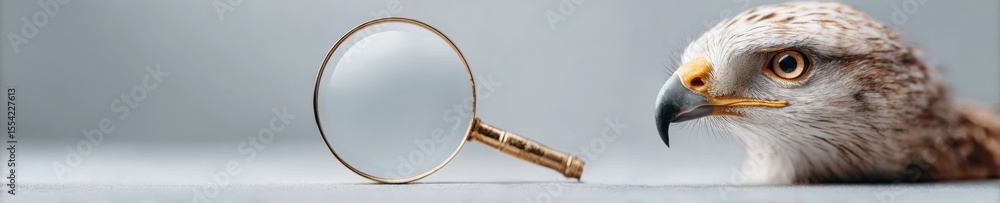 Poster Minimalistic Load Testing Concept with Magnifying Glass Highlighting Certification Badge for Business Assurance and Quality Compliance Branding