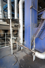 Fototapeta premium Complex Industrial Power Plant Interior