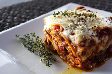 Lasagna with a Garnish of Thyme