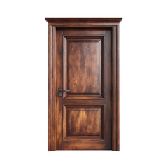 Elegant wooden door design with rich texture and classic details that enhance the aesthetic of any interior space