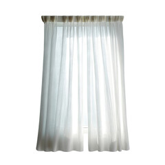 Sheer White Curtain Panel Over Window Allowing Soft Natural Light to Enter a Cozy Room with a Modern Aesthetic