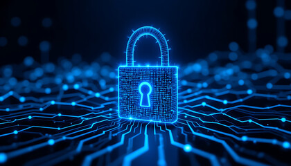 "Digital Cloud Data Security Implementation Using Padlock Icons for Protected Access and Information Integrity"

