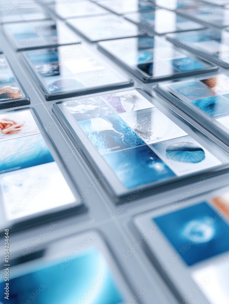 Poster modern nft marketplace interface display on digital screens highlighting global digital art sales an