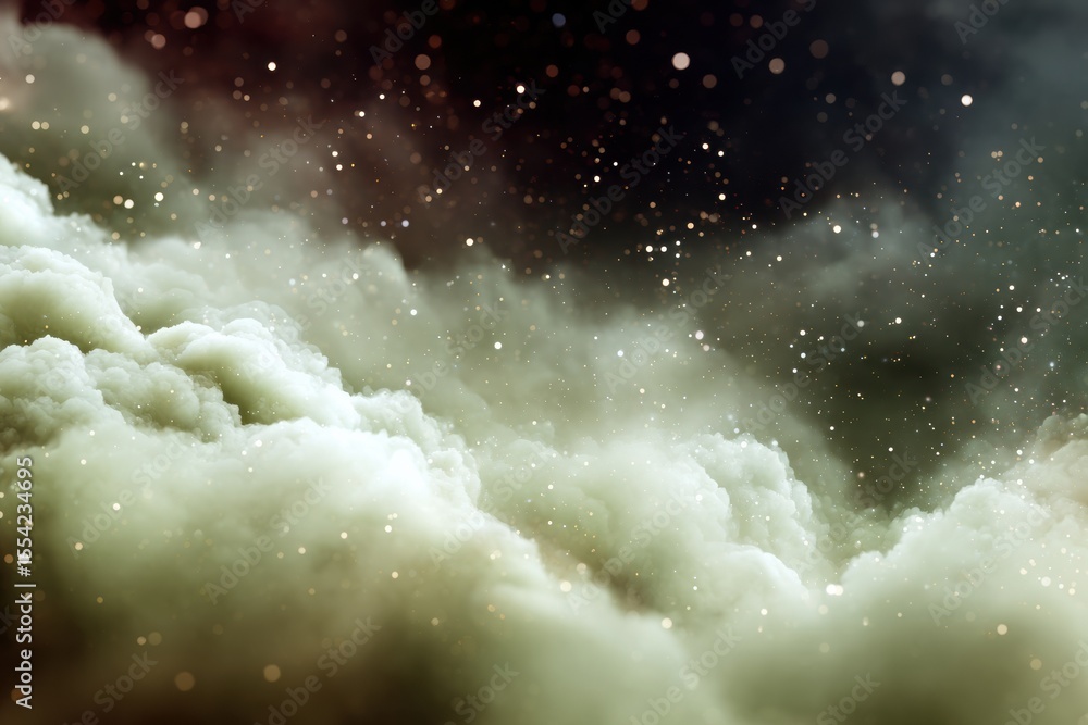 Poster Metaverse space abstract deep space background with swirling cosmic clouds and stars for technology innovation and virtual reality exploration concepts
