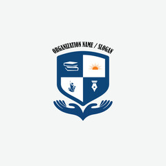 3427 educational logo school college university learning institute book academy organization