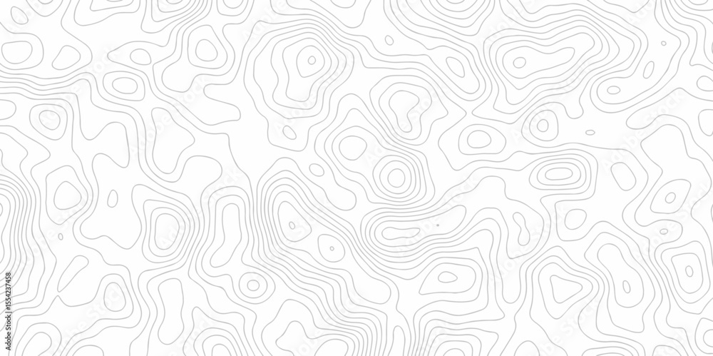 Poster abstract vector geometric lines topographic contour lines grid map seamless pattern. geographic moun