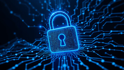 "Digital Cloud Data Security Implementation Using Padlock Icons for Protected Access and Information Integrity"

