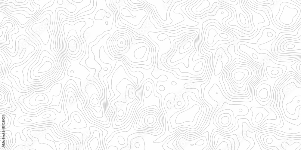 Poster abstract vector geometric lines topographic contour lines grid map seamless pattern. geographic moun