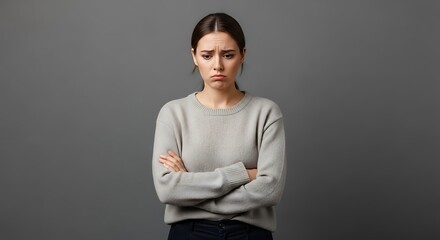 Woman Expressing Disappointment and Sadness Portrait Photography