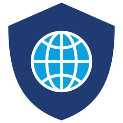 Security Flat Blue Icon