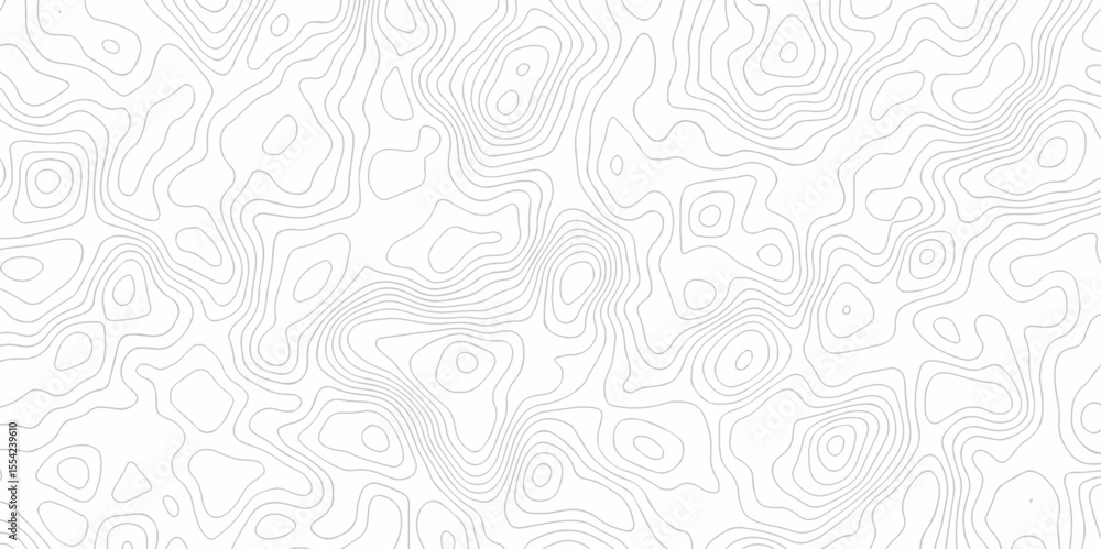 Poster abstract vector geometric lines topographic contour lines grid map seamless pattern. geographic moun