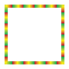 Colorful Candy and Bead Decorative Frame Design Illustration