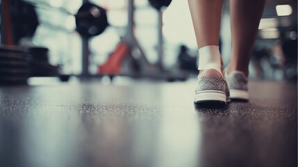 Athlete with injured ankle wrapped in medical tape during workout, sports injury treatment and recovery concept, fitness and healthcare theme.