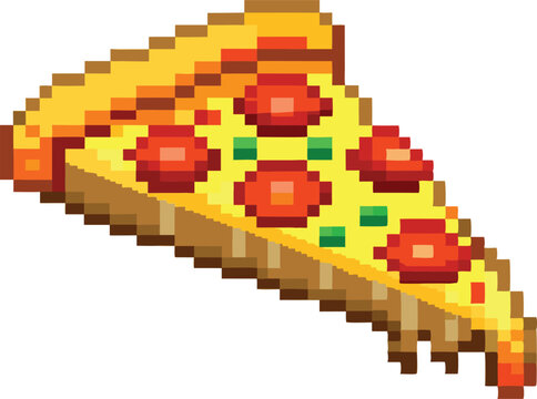 Pixel pizza slice