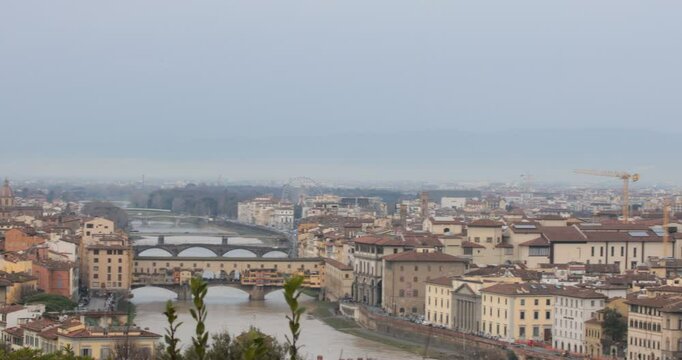 view of florence from ponte vecchio