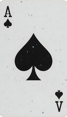 Ace of Spades playing card.
