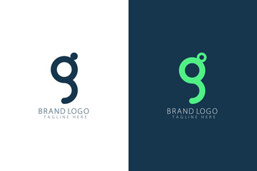 Initial letter G logo design. Suitable for business, branding, marketing, etc.