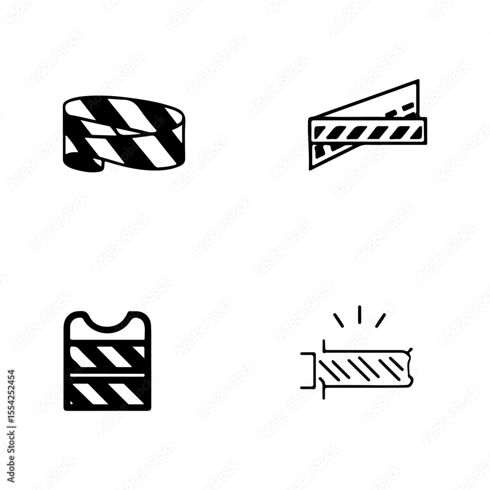 Poster abstract vector illustration of a set of symbols including a car, perfect for web and business desig