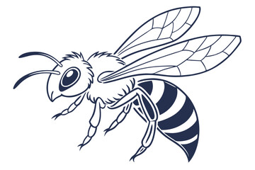 Contemporary Bee Outline