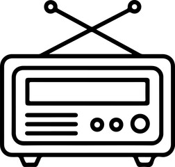 radio icon vector illustration