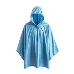 Lightweight Blue Rain Poncho with Hood for Outdoor Activities and Emergency Situations, Waterproof and Packable for Easy Carrying