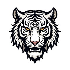 logo tatto tiger head mascot 
