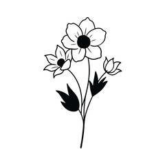 vector illustration of a flower