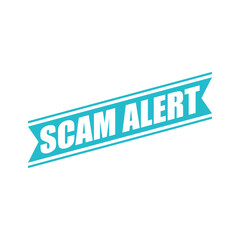 Scam Alert Rubber Stamp Vector Template