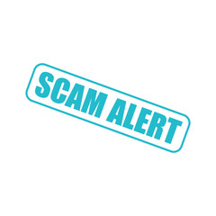 Scam Alert Rubber Stamp Vector Template